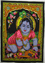 Hindu Deity God Blue Baby KRISHNA India Wall Hangi