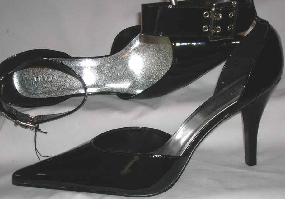 : BLACK SIZE 12 W NEW WOMENS SHOES HIGH HEEL Stiletto