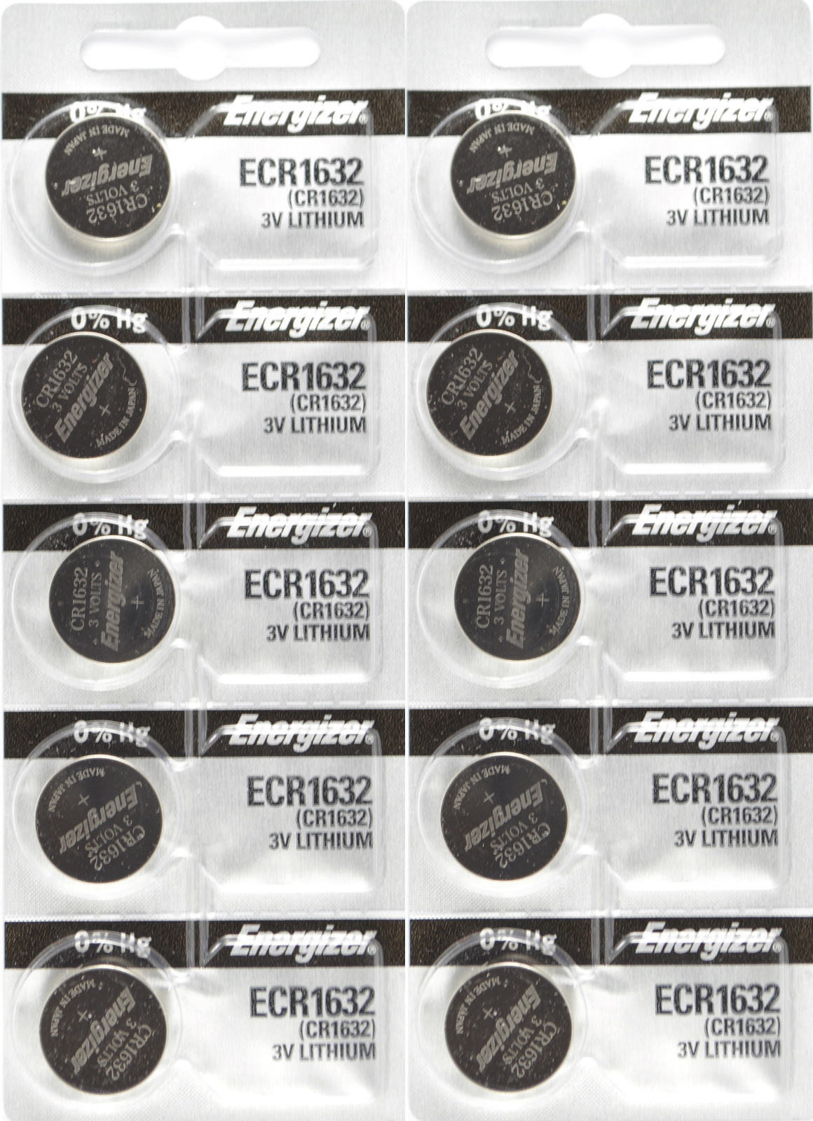 10 pc 1632 Energizer Watch Batteries CR1632 CR 1632 Lithium Battery 0 ...