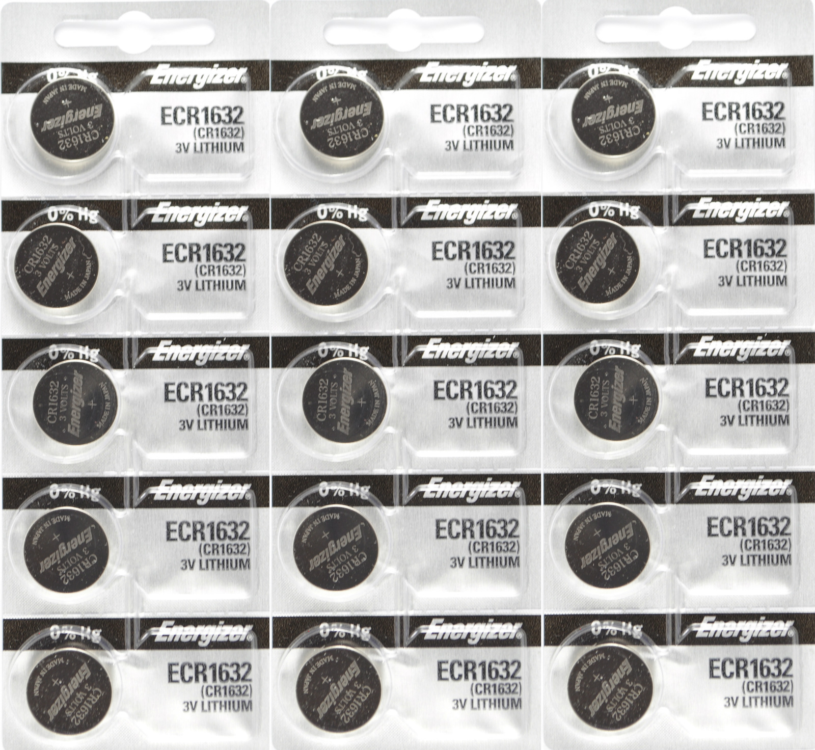 15 pc 1632 Energizer Watch Batteries CR1632 CR 1632 Lithium Battery 0 ...