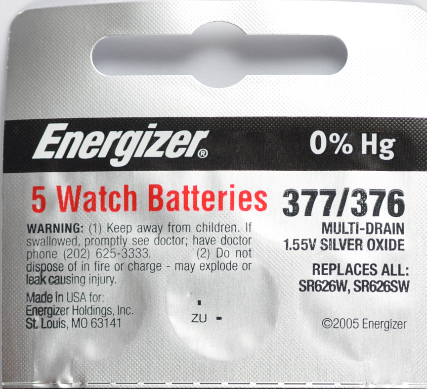 5 pcs 377 / 376 Energizer Watch Batteries SR626SW SR626 0Hg eBay
