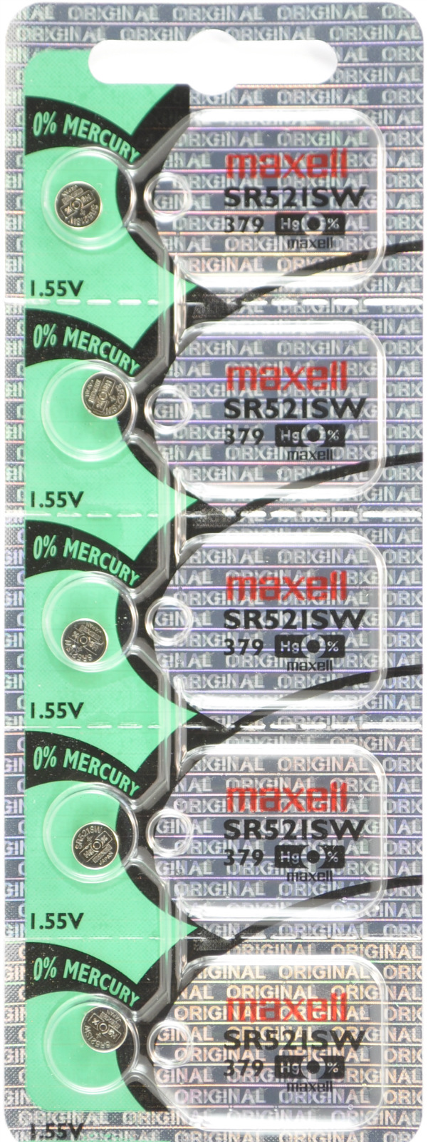 10 x Maxell 379 Silver Oxide batteries 1.55V SR521SW D379 Watches 0
