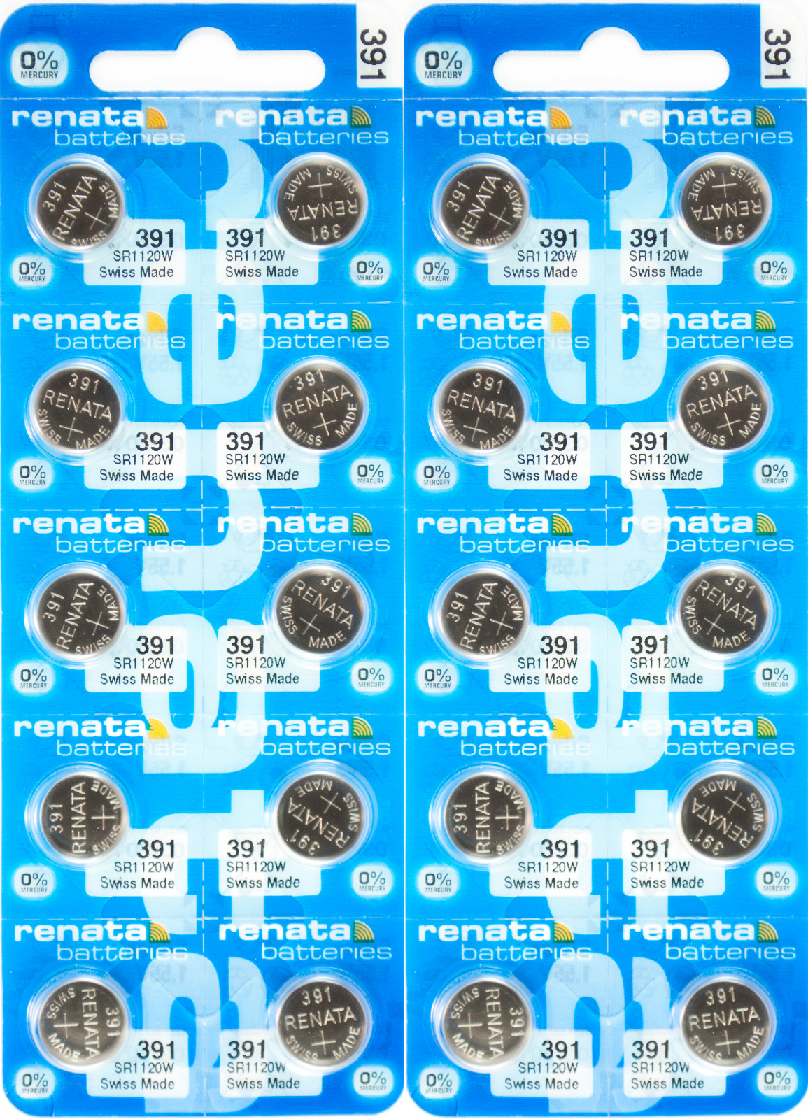 20 Pc 391 Renata Watch Batteries Sr1120w Free Ship 0 Mercury Ebay