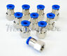 10pc Push In Straight Female Fittings 3/16ODx 1/4"