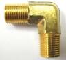 1pc Brass Pipe Male 90 Deg Elbow Fitting 3/8 NPT F