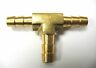 1pc Brass T Barbed Tee Fitting 1/4 Hose Air Fuel B