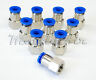 10pc Push In Straight Female Fittings 5/16ODx 3/8"