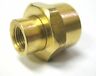 1pc Brass Pipe Female Coupling Reducer 1/2 - 1/4" 