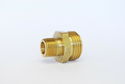 1pc 3/4" GHT Garden Hose to 3/8" NPT Male Brass Co