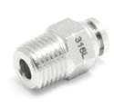 1pc 316L Steel Push in to Connect Fitting 4 mm OD 