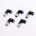 5pc Push In One Touch Elbow Male Fittings 1/2OD-3/