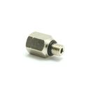1pc 1/8" NPT Female to M7 Male Pipe Adapter Nickel