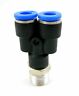 1pc Touch Fitting Y Male Connector 1/4 OD x 1/4" N