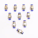 10pc One Touch Push In Fittings Bulkhead Union 6 m