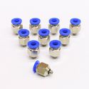 10pc One Touch Straight Male Fittings 6 mm x M6 Th