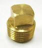1pc Brass Pipe Square Head Plug Fitting 1/4" NPT F