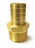 1pc Brass Fittings 1" Hose Barb x 1" NPT Male Stra