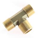1pc Brass Pipe Tee Male T Fitting 3/8" NPT Thread 