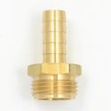 1pc Brass Fittings 1/2" Hose Barb, 3/4" GHT Male S