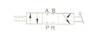 1pc 4W/3P Hand Lever Pneumatic Valve 1/4" NPT Clos