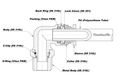 1pc 316L Steel Push to Connect 1/4 OD x 10-32 UNF 