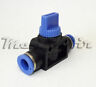 1pc Push to Connect 8mm OD 3 Way Hand Valve Union 