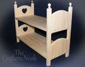 Stackable American Made Baby Girl Doll Bunk Bed 18