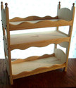 Stackable American Triple Doll Bunk Bed with Scall