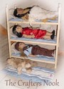 Stackable Doll Triple Bunk Bed with Mattresses and