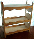 Stackable American Triple Doll Bunk Bed with Scall