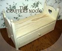 Stackable American Doll Bed and Mattress with Trun