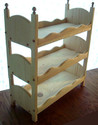 Stackable American Triple Doll Bunk Bed with Scall