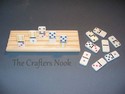 8 Domino Holders Rack Mexican Train Chicken Foot H