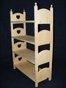 Stackable Heart Quad American Made Doll Bunk Bed 4