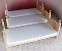 Stackable American Made Triple Doll Bunk Bed and M