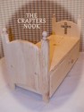 Stackable American Doll Bed and Mattress with Trun