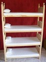  American Made Stackable Quad Doll Bunk Bed Mattre