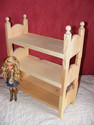 Stackable Wood 12" Barbie Bratz Triple Doll Bunk B