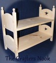 Stackable American Made Baby Girl Doll Bunk Bed an