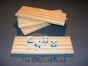 8 Domino Holders Rack Mexican Train Chicken Foot H