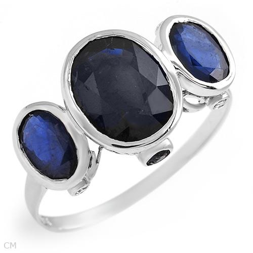 Bright Treasures : Ring - Sapphires 3.61ctw in white gold size 7.5 ...