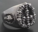 925 Sterling Silver Super Skull Piece Symbol Outla