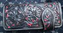 BIFOLD CARVED TRIBAL PYTHON SKIN ROCK STAR BIKER C