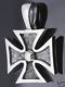 Sterling Silver Maltese Cross Biker Chopper Pendan