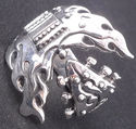 925 STERLING SILVER GUITAR ROCKBAND OUTLAW GUITAR 