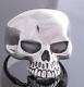 Sterling Silver KEITH RICHARD SKULL BIKER Ring sz 