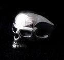 Sterling Silver KEITH RICHARD SKULL BIKER Ring sz 