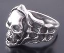 Sterling 925 Silver Skull Bone Rockstar Lowrider R