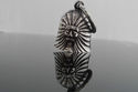 AMERICAN MOTORCYCL INDIANFEATHER  PEWTER BIKER BEL