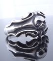 TRIBAL SKULL 925 STERLING SILVER MOTORCYCLE RIDER 